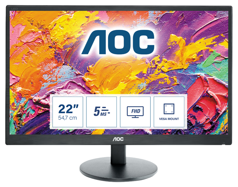 Moniteur Aoc E2270SWN LCD 21,5´´ Full HD LED 60Hz