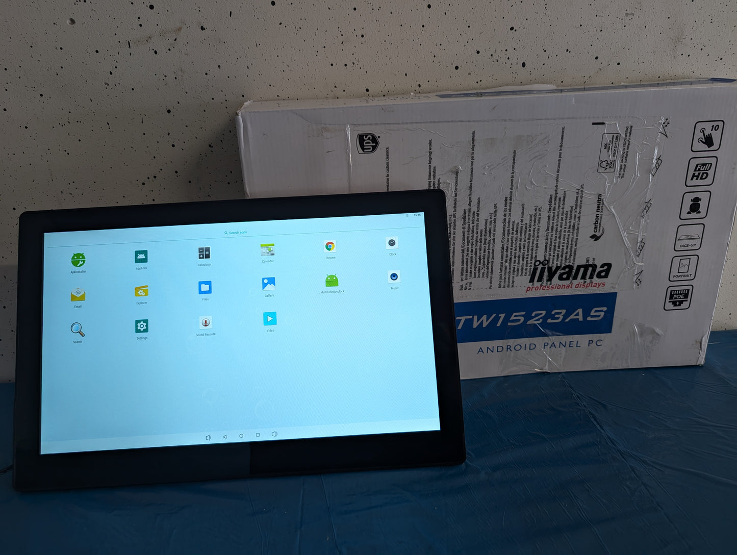 Moniteur portable Iiyama TW1523AS IPS Android PC 15" USB C